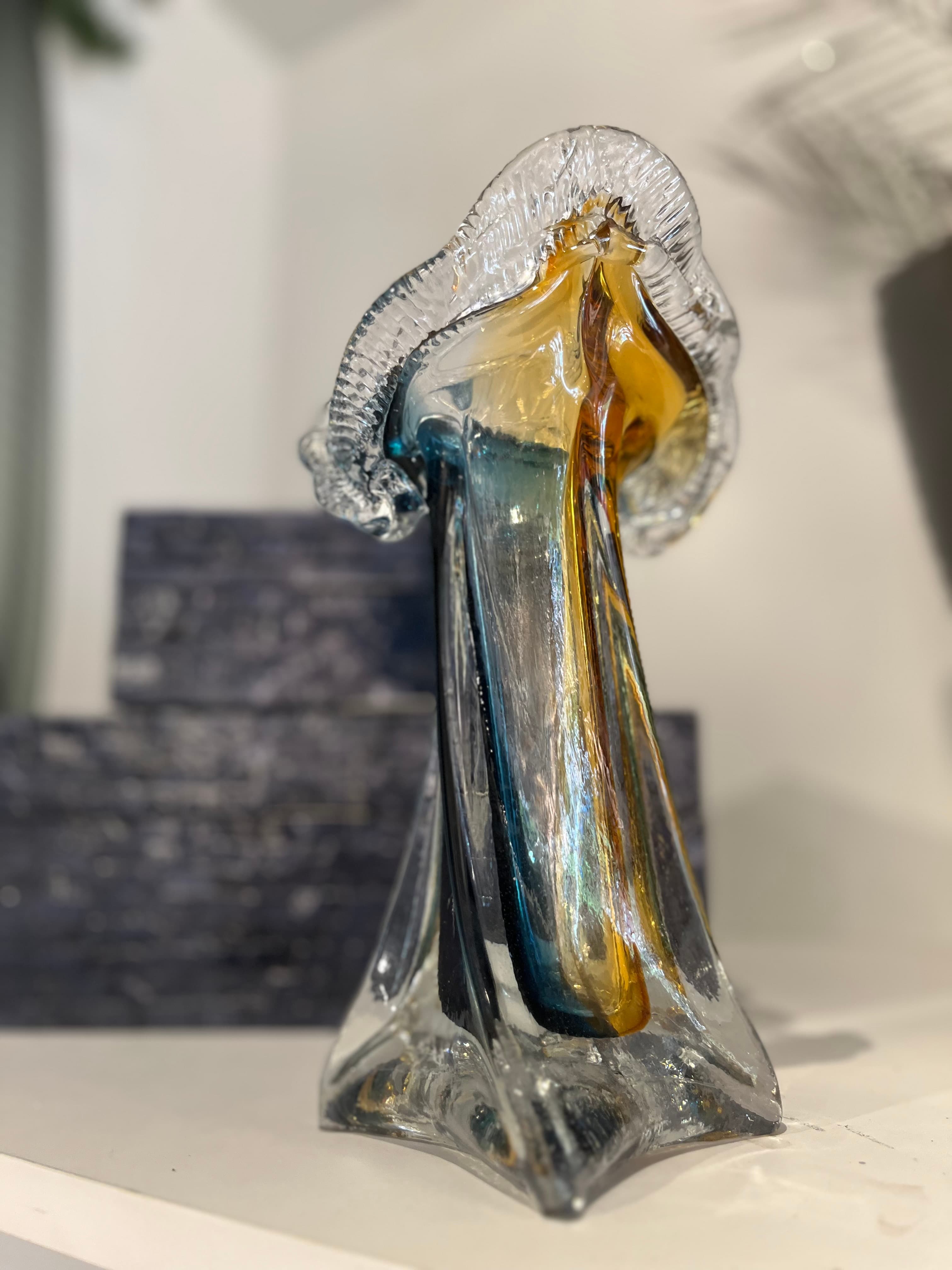 Multicolor Glass Vase