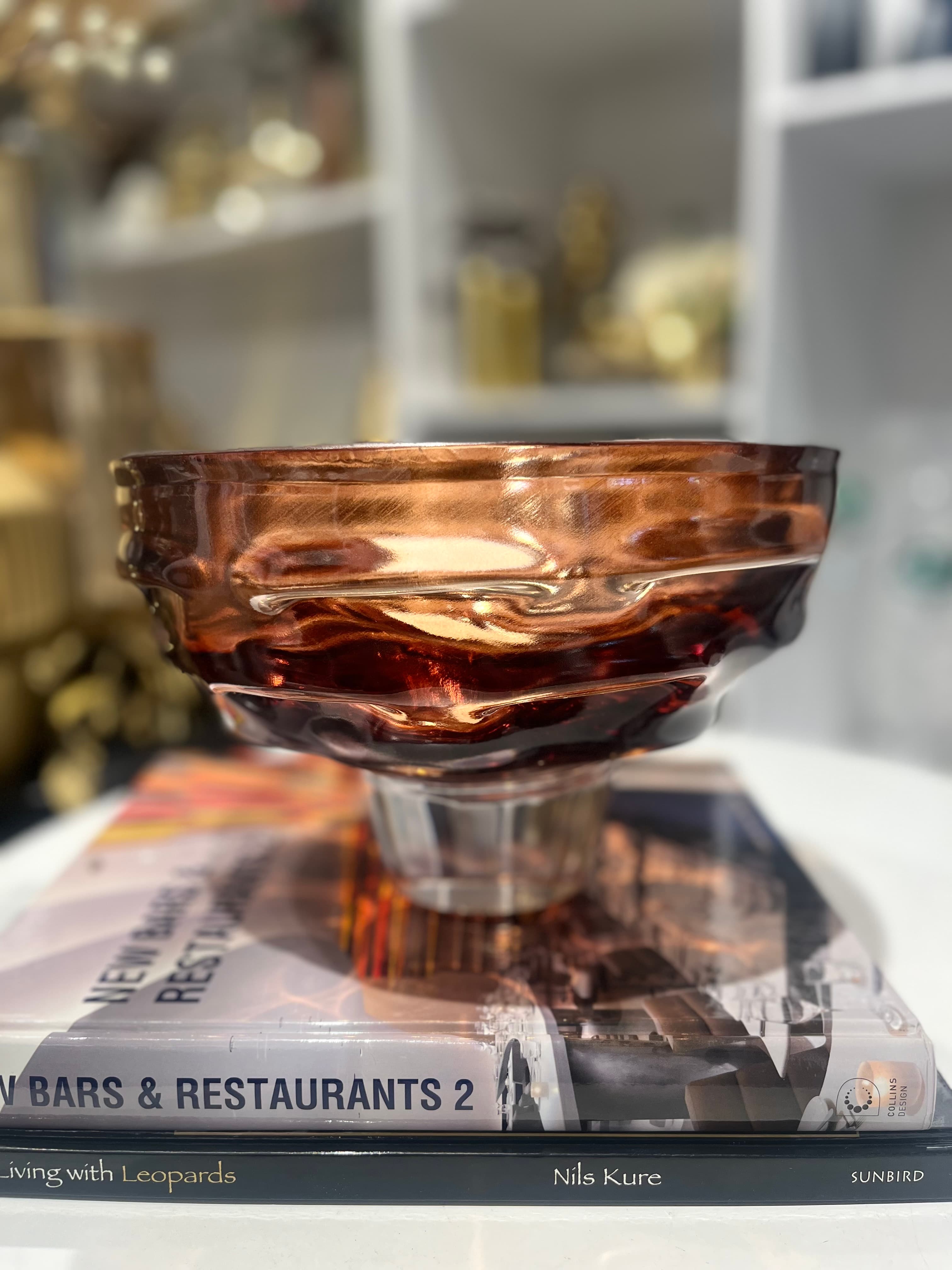 Amber Fiber Bowl