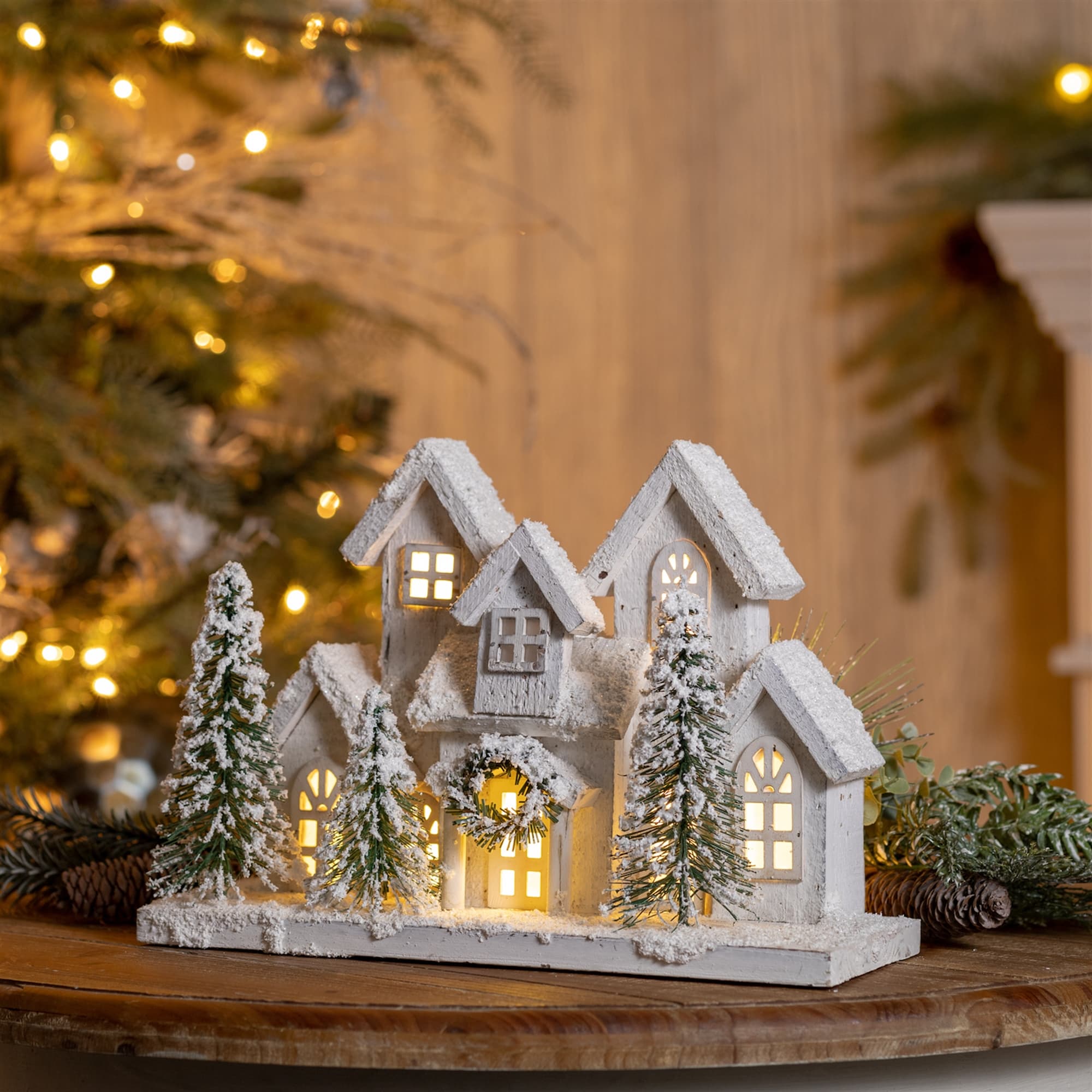 Wooden LED Houses