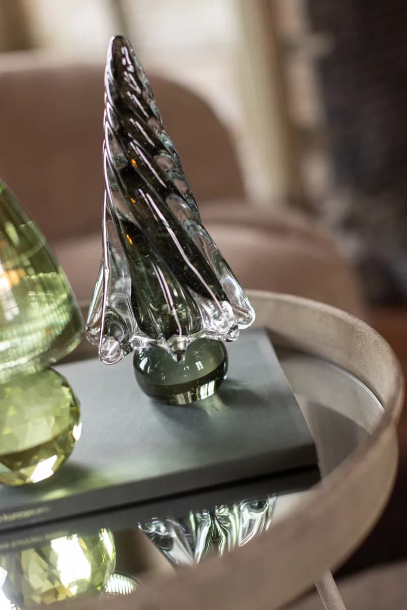 Christmas Tree Glass Green