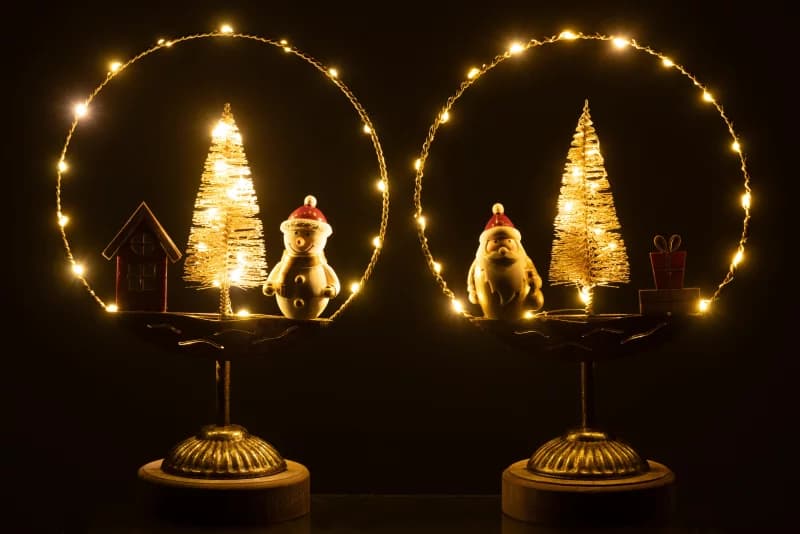 Circle On Foot Led Santa/Snowman thumbnail 2