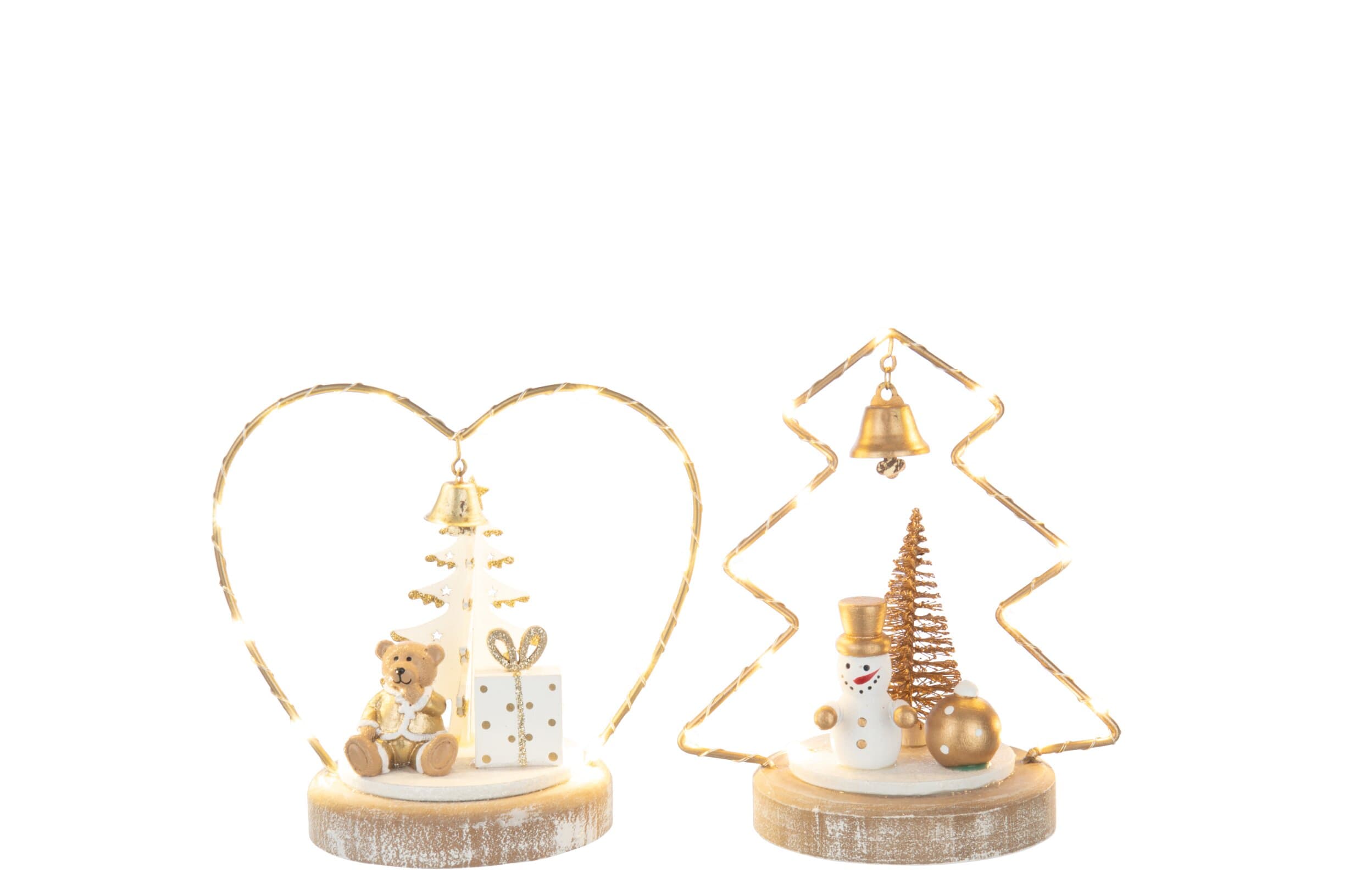 Bear + Snowman Led Tree + Heart